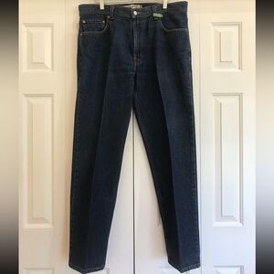 Levi's 505 Dark Blue Wash Regular Fit Straight Jeans. Size 36x32.